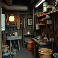 創業当時の作業風景