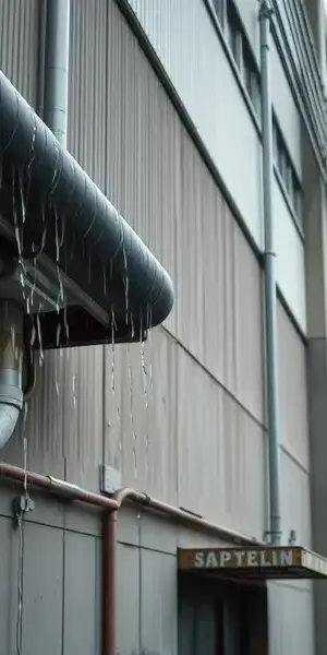 大阪府工場の雨水管修繕